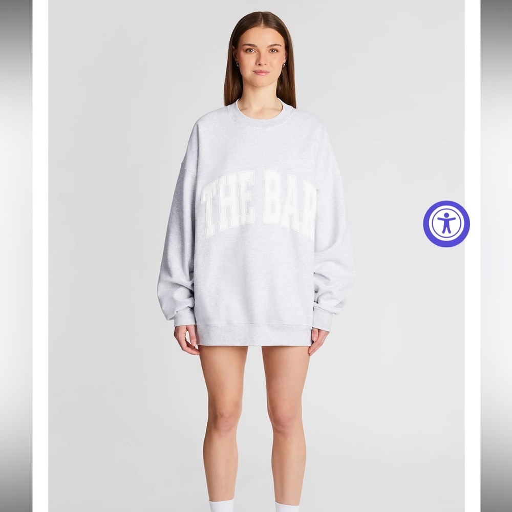 Heather Grey, The Bar sweatshirt.
